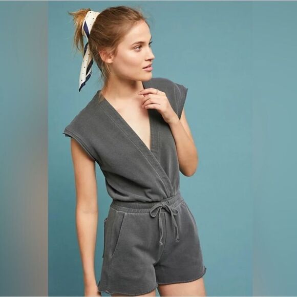 AMO Shorty Romper Gray XS - Picture 1 of 12